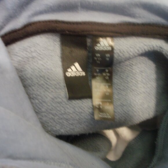 Adidas Gray & White Logo Hoodie | Women’s Pullover Sweatshirt Medium - Picture 5 of 5
